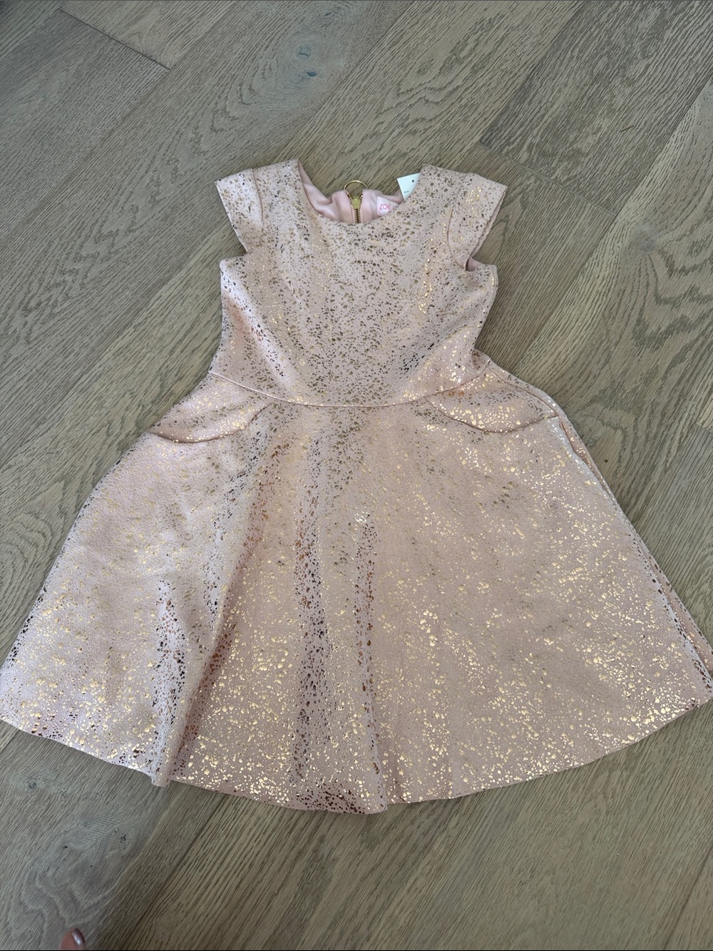 Zoe Ltd Rose Gold Sparkle Party Dress